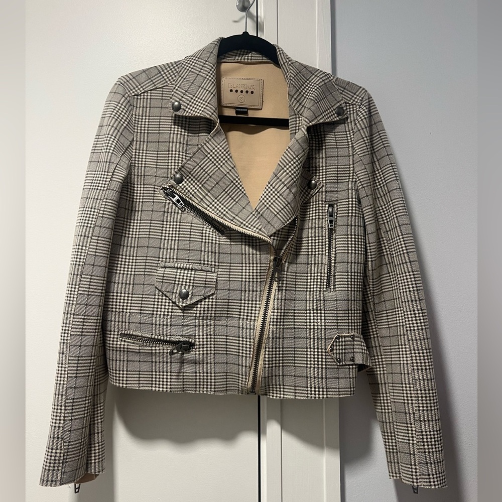 BlankNYC Moto Cropped Asymmetric Jacket